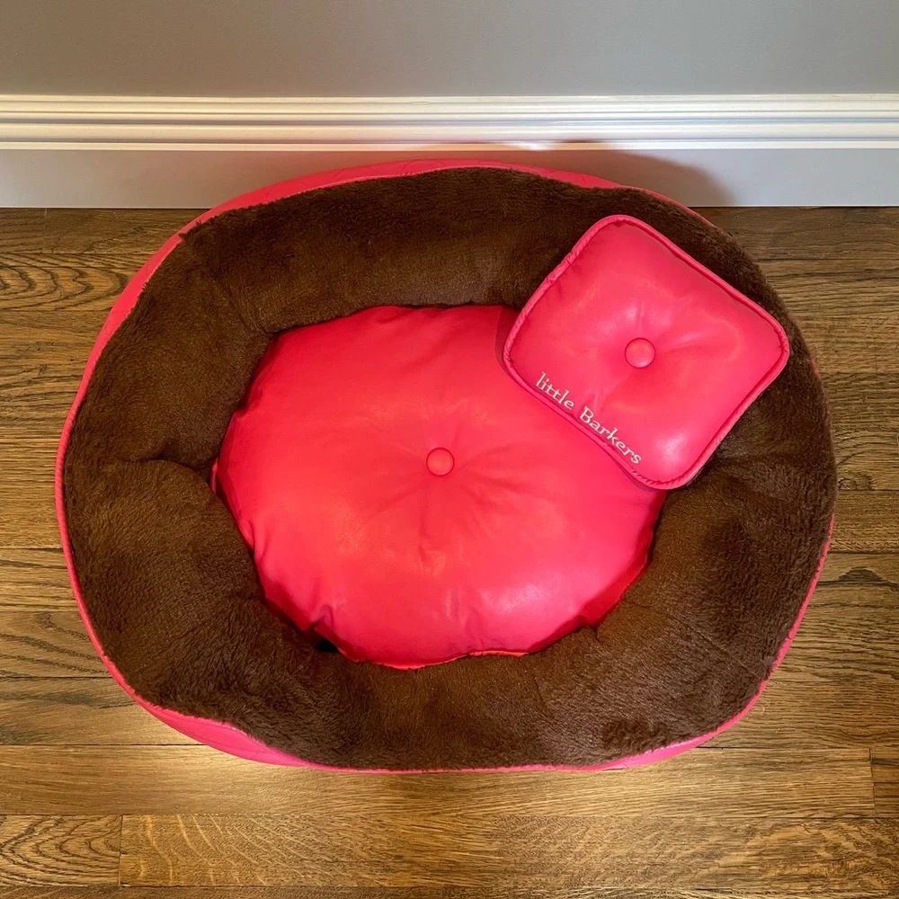 Little Barkers Pink Dog Pet Bed